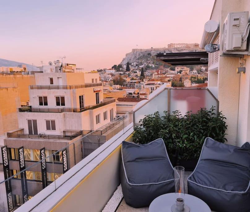 Апартаменты Heated Plunge Pool & Firepit Acropolis Penthouse Афины Экстерьер фото