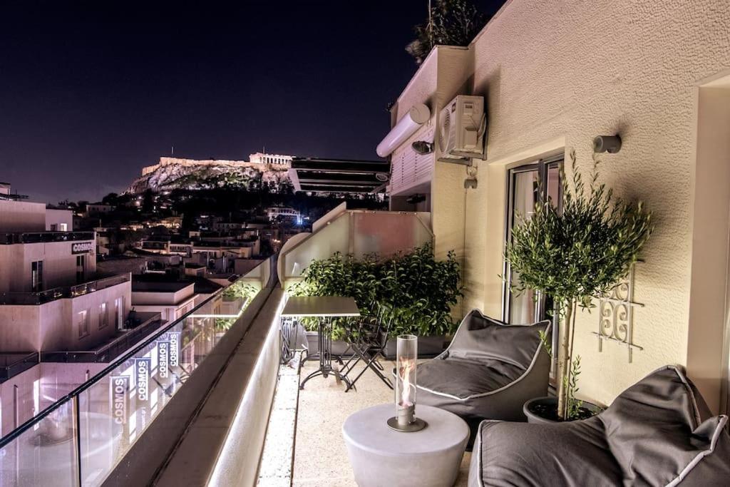 Апартаменты Heated Plunge Pool & Firepit Acropolis Penthouse Афины Экстерьер фото